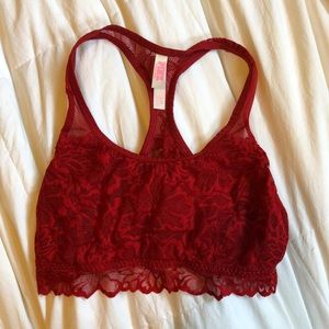 PINK lg bralette. Like new condition